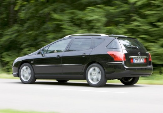 PEUGEOT 407 kombi czarny tylny lewy