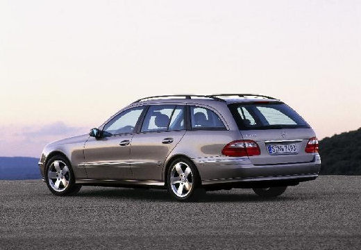 MERCEDES-BENZ Klasa E S 211 I kombi silver grey tylny lewy