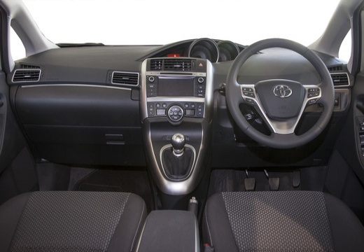 Toyota Verso II kombi mpv szary ciemny tablica rozdzielcza