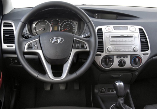 HYUNDAI i20 I hatchback szary ciemny tablica rozdzielcza