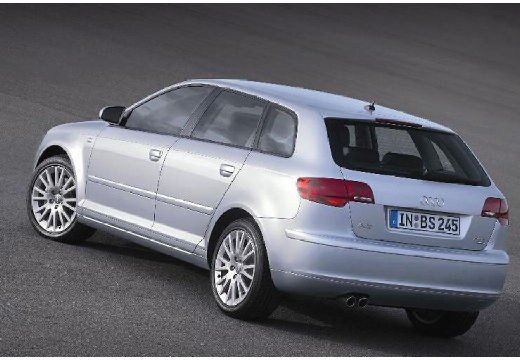 AUDI A3 Sportback I hatchback silver grey tylny lewy