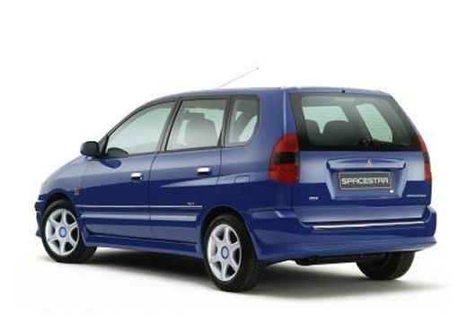 MITSUBISHI Space Star I kombi mpv niebieski jasny tylny lewy