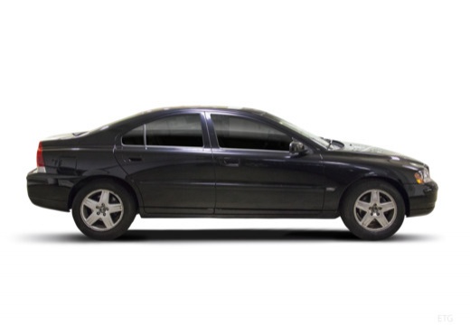 VOLVO S60 II sedan czarny boczny prawy