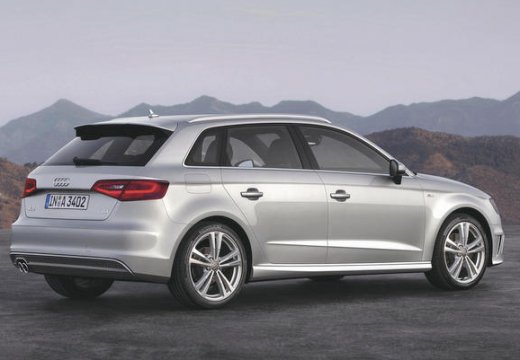 AUDI A3 Sportback 8V I hatchback silver grey tylny prawy