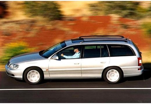 OPEL Omega B II kombi silver grey boczny lewy
