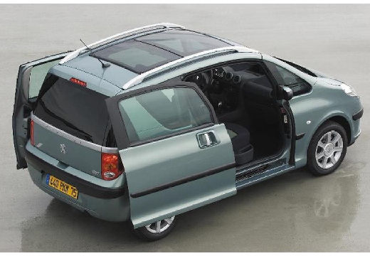 PEUGEOT 1007 I hatchback szary ciemny tylny prawy