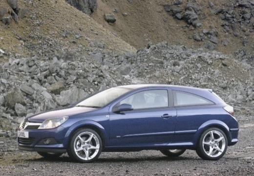OPEL Astra III GTC II hatchback niebieski jasny boczny lewy