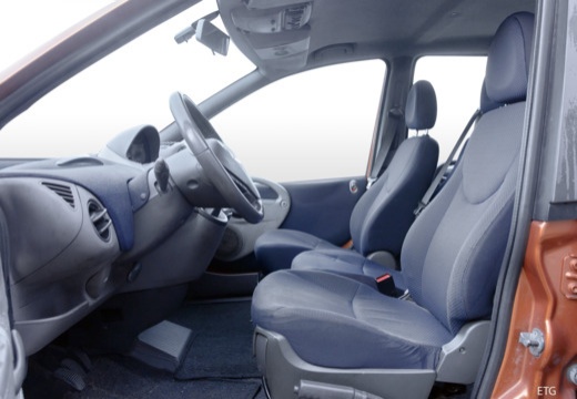 FIAT Multipla kombi pomarańczowy wnętrze