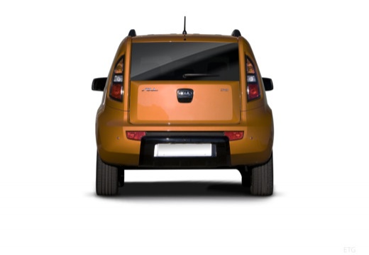 KIA Soul I hatchback pomarańczowy tylny