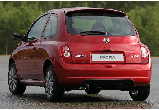 NISSAN Micra VII hatchback czerwony jasny tylny lewy
