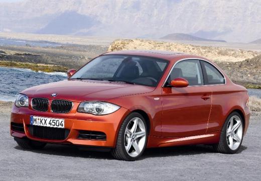 BMW Seria 1 coupe pomarańczowy przedni lewy