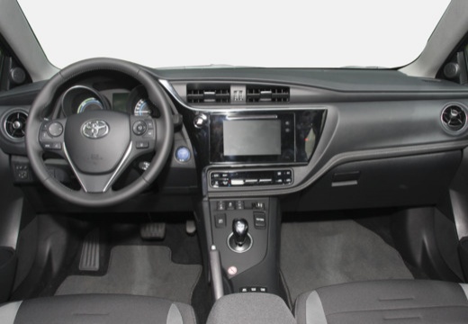 Toyota Auris TS II kombi niebieski jasny tablica rozdzielcza