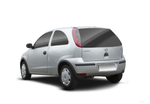 OPEL Corsa C II hatchback silver grey tylny lewy