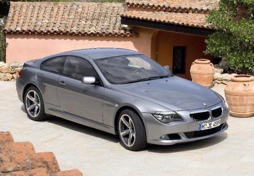 BMW Seria 6 coupe silver grey przedni prawy