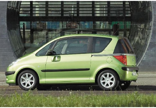 PEUGEOT 1007 I hatchback zielony tylny lewy
