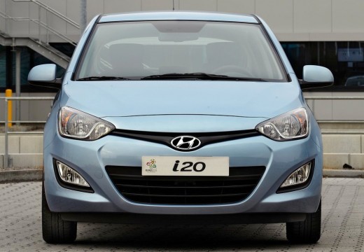 HYUNDAI i20 II hatchback niebieski jasny przedni