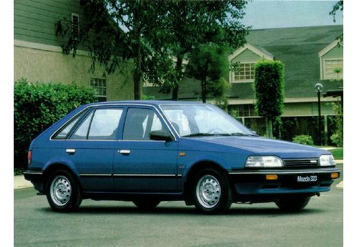 MAZDA 323 II hatchback niebieski jasny przedni prawy
