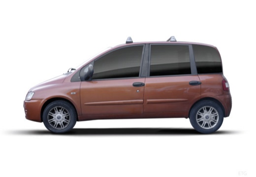 FIAT Multipla kombi pomarańczowy boczny lewy