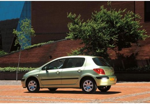 PEUGEOT 307 I hatchback zielony jasny tylny lewy