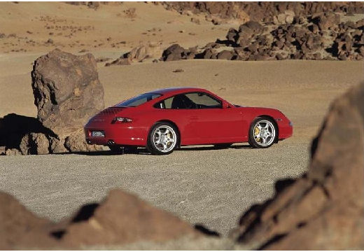 PORSCHE 911 997 coupe czerwony jasny tylny prawy