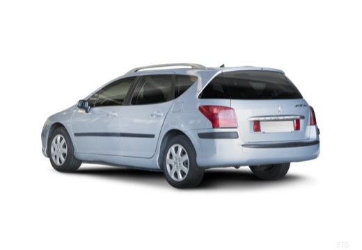 PEUGEOT 407 SW I kombi niebieski jasny tylny lewy