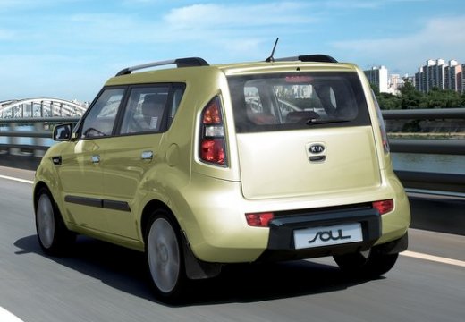 KIA Soul I hatchback żółty tylny lewy