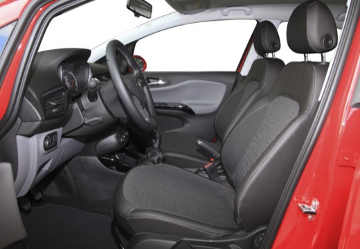 OPEL Corsa hatchback czerwony jasny wnętrze