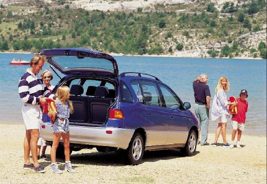 Toyota Picnic van niebieski jasny tylny prawy