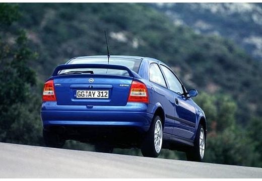OPEL Astra II hatchback niebieski jasny tylny prawy