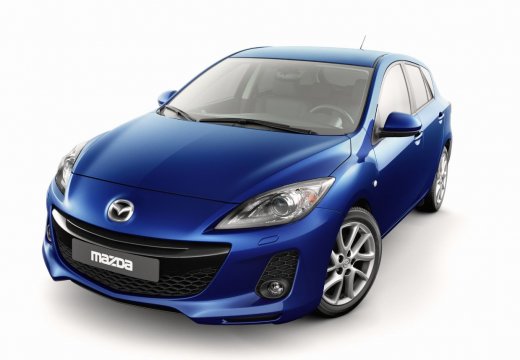 MAZDA 3 hatchback niebieski jasny przedni lewy