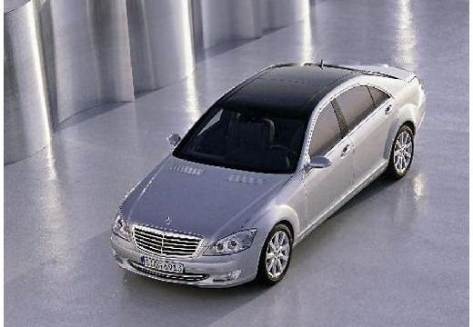 MERCEDES-BENZ Klasa S sedan silver grey przedni lewy