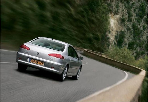 PEUGEOT 607 II sedan silver grey tylny prawy