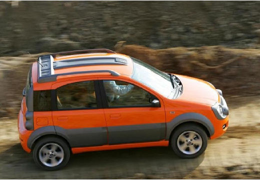 FIAT Panda II hatchback pomarańczowy tylny prawy