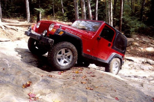 JEEP Wrangler II hardtop czerwony jasny przedni lewy