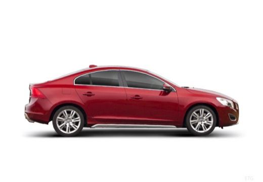 VOLVO S60 IV sedan czerwony jasny boczny prawy