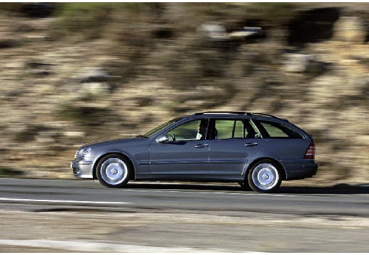MERCEDES-BENZ Klasa C kombi szary ciemny boczny lewy