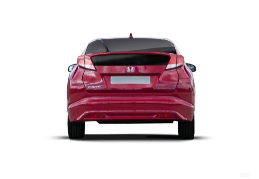 HONDA Civic hatchback czerwony jasny tylny