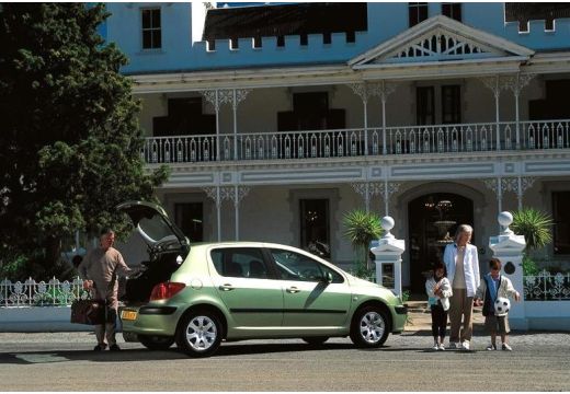 PEUGEOT 307 I hatchback zielony jasny tylny prawy
