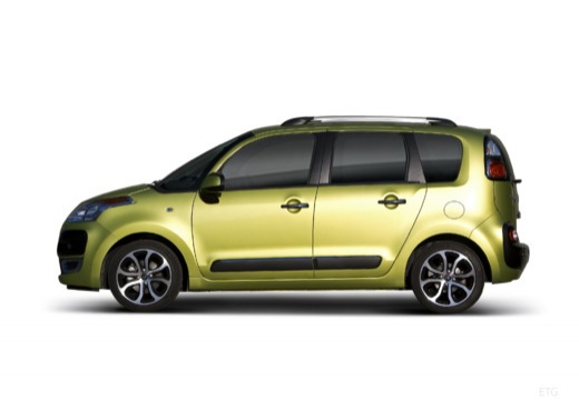 CITROEN C3 Picasso I hatchback zielony boczny lewy