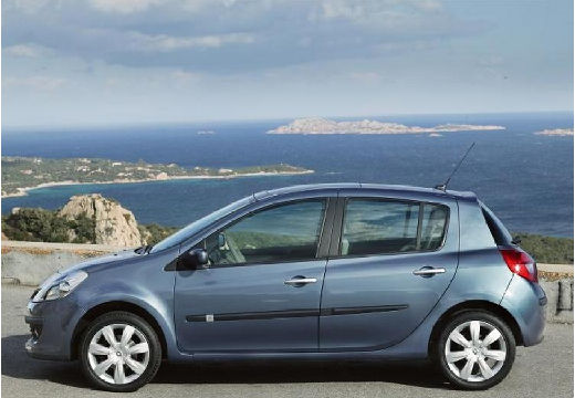 RENAULT Clio III I hatchback niebieski jasny boczny lewy