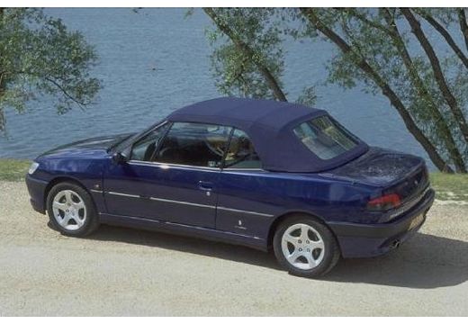 PEUGEOT 306 kabriolet niebieski jasny tylny lewy