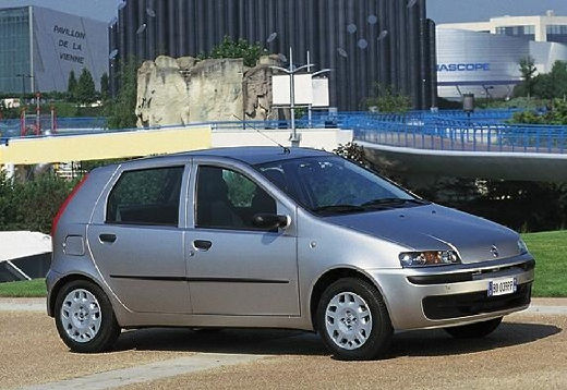 FIAT Punto II I hatchback silver grey przedni prawy