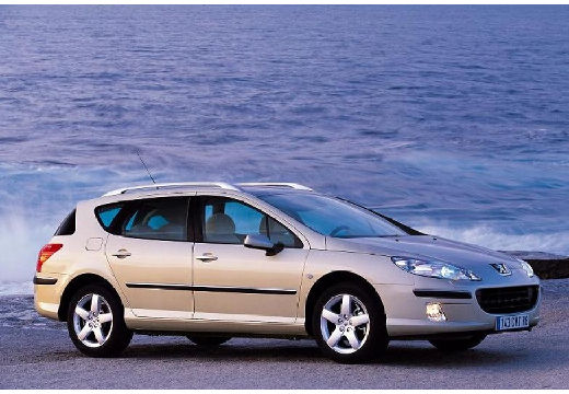 PEUGEOT 407 kombi brązowy przedni prawy