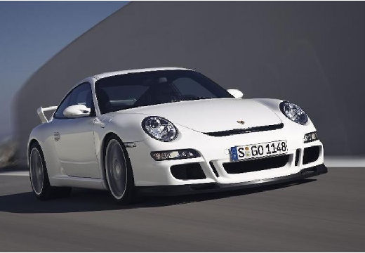PORSCHE 911 997 coupe biały przedni prawy