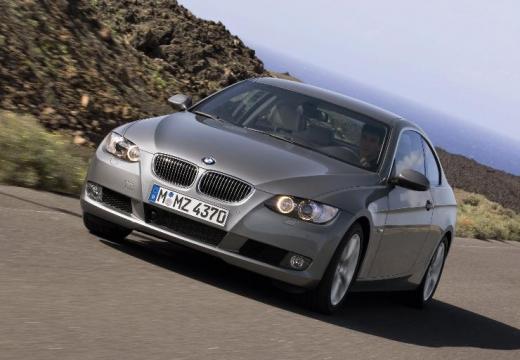 BMW Seria 3 coupe silver grey przedni lewy