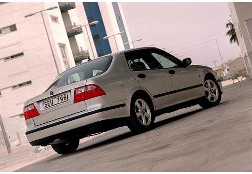 SAAB 9-5 II sedan silver grey tylny prawy