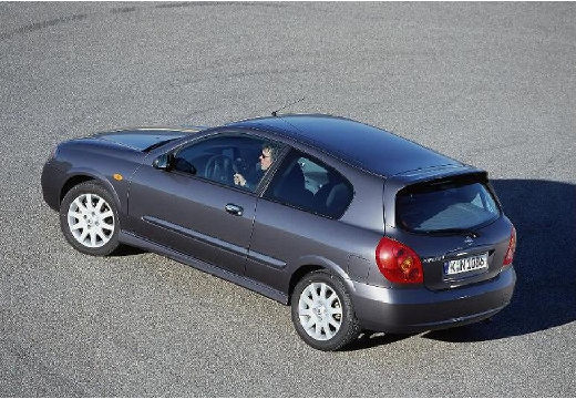 NISSAN Almera hatchback szary ciemny tylny lewy
