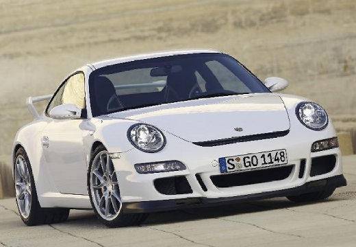 PORSCHE 911 997 coupe biały przedni prawy