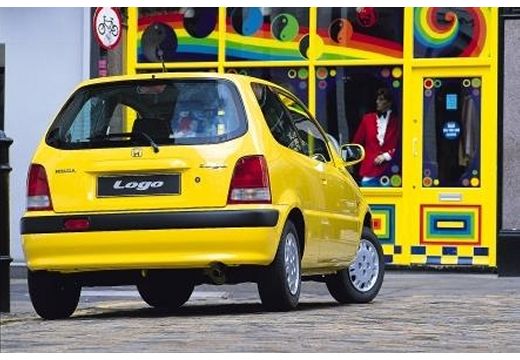 HONDA Logo hatchback żółty tylny prawy