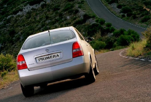 NISSAN Primera sedan silver grey tylny